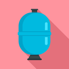 Sand filter pump pool icon. Flat illustration of sand filter pump pool vector icon for web design