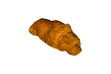 Fresh croissant isolated on the white background