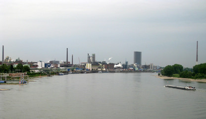 Naklejka premium view from the river