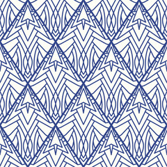 Rhombic seamless ornaments in the same style.