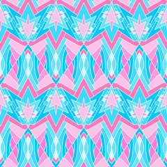 Bright rhombic seamless pattern for textiles and printing.