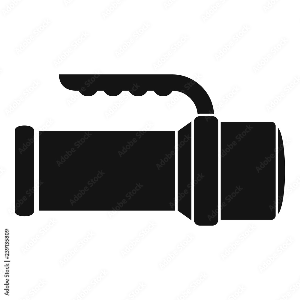Poster diving light icon. simple illustration of diving light vector icon for web design isolated on white 