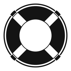 Life buoy icon. Simple illustration of life buoy vector icon for web design isolated on white background
