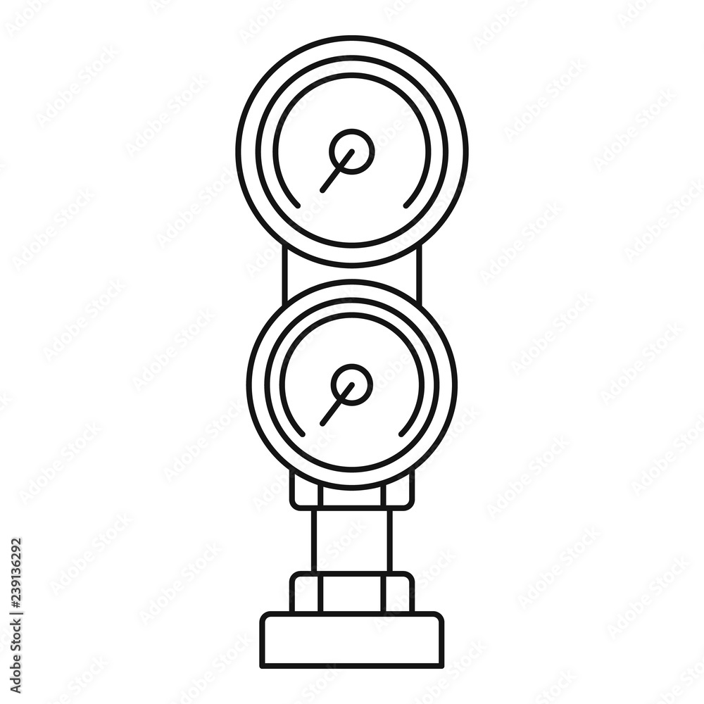 Poster diving gauge icon. outline diving gauge vector icon for web design isolated on white background