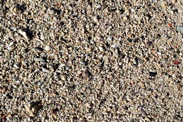 White pebbles on one of the tropical beaches