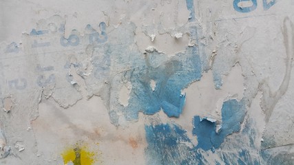 paints spilled weathered wall background