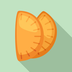 Mexican patty icon. Flat illustration of mexican patty vector icon for web design