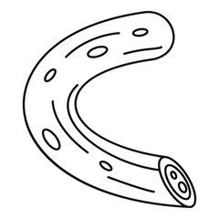 Mexican sausage icon. Outline mexican sausage vector icon for web design isolated on white background