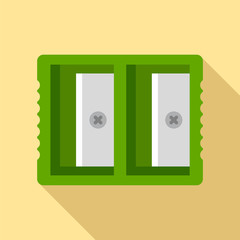 Double sharpener icon. Flat illustration of double sharpener vector icon for web design