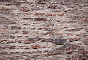 Scratched brick wall background