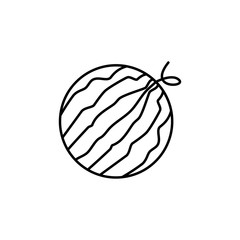 watermelon outline icon. Element of fruits icon. Thin line icon for website design and development, app development. Premium icon