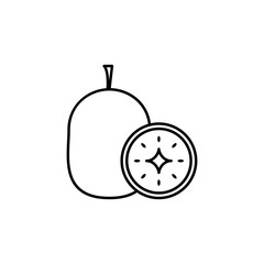 guava fruit outline icon. Element of fruits icon. Thin line icon for website design and development, app development. Premium icon
