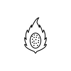 pitaya outline icon. Element of fruits icon. Thin line icon for website design and development, app development. Premium icon