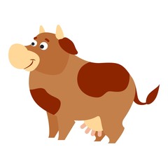 Cute cow icon. Cartoon of cute cow vector icon for web design isolated on white background