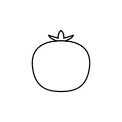 tomato outline icon. Element of fruits icon. Thin line icon for website design and development, app development. Premium icon