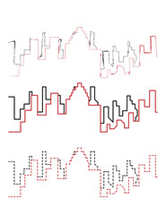 City scape handdraw and line
