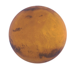 Planet Mars Isolated 