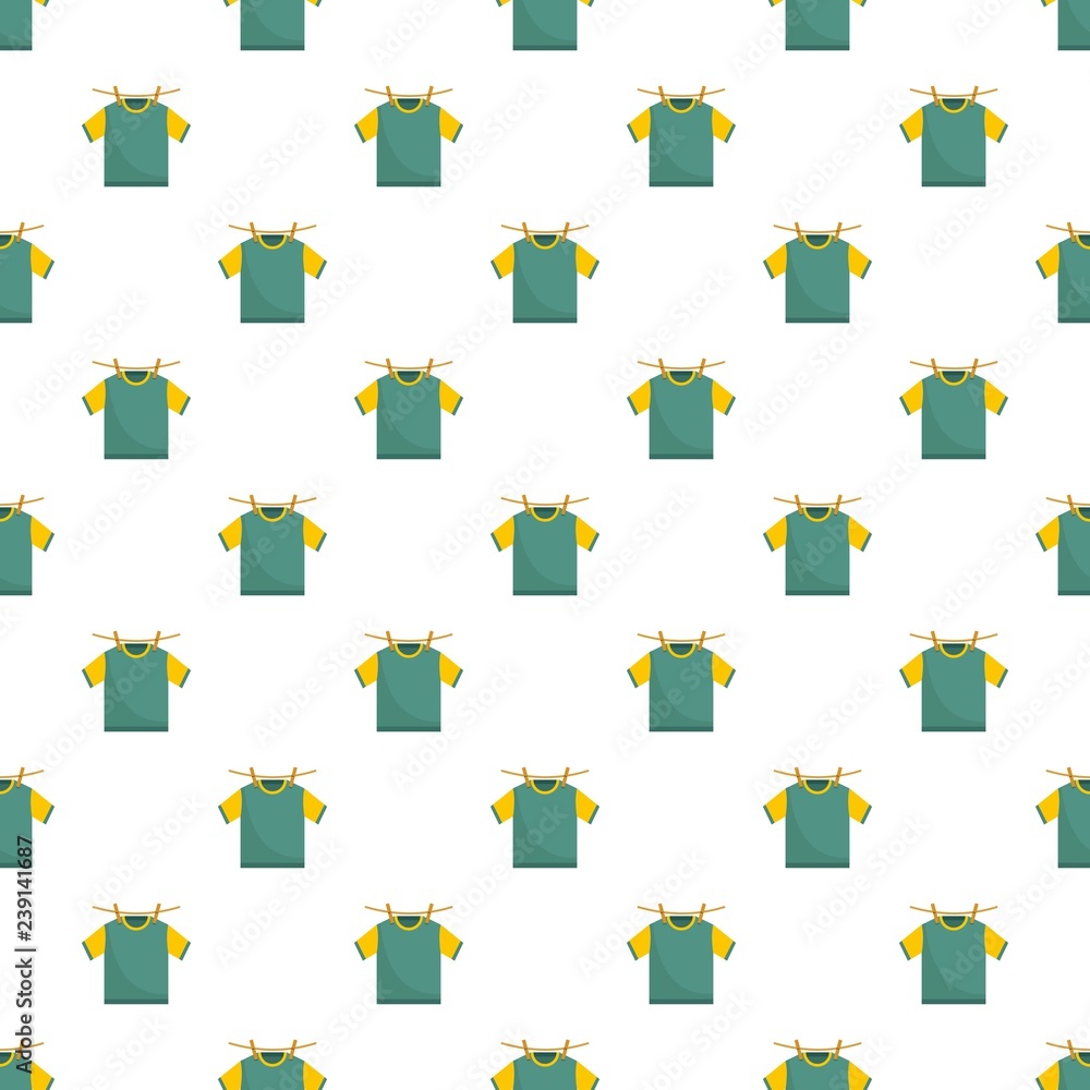 Aufkleber hanging t shirt pattern seamless vector repeat for any web design