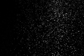 Obraz premium Snow and snow fog on a black background