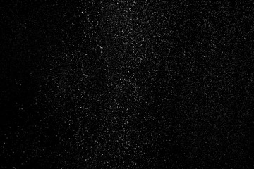 Snow and snow fog on a black background