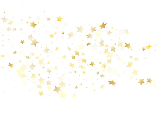 Magic gold sparkle texture vector star background.