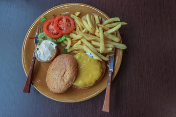 Fresh tasty burger