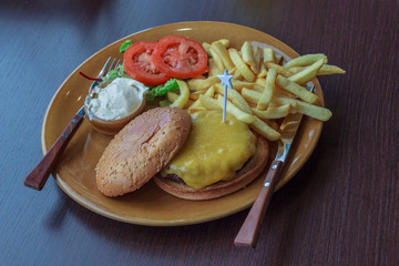 Fresh tasty burger