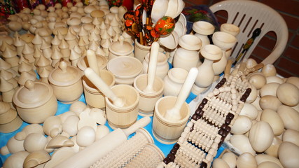 Wooden blanks for coloring, folk art, crafts