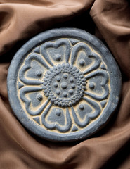 A traditional Korean roof tile.