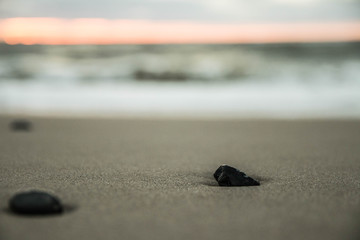 stone at the beach of danmark