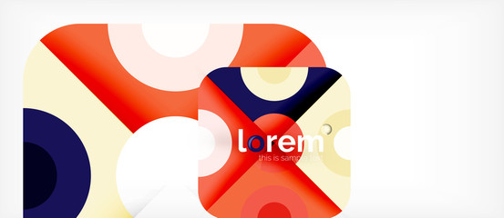 Abstract round elements composition background, organic design