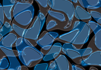 Fototapeta premium blue glass abstract background