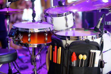 Fototapeta na wymiar Percussion instrument for modern music.