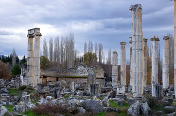 Fototapeta na wymiar Ruins of Aphrodisias Ancient City, Aydin / Turkey