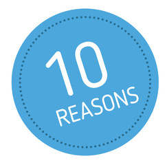 ten reasons advertising sticker