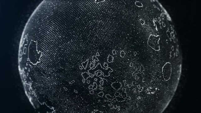 Accurate Moon Texture in Digital Style