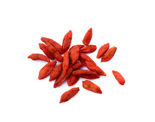 Goji berry isolated on white background