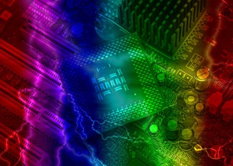 cpu pins and circuit mother board