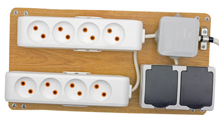 Electric extension isolated on white