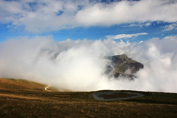 Clouds over Mount Baldo, Italy