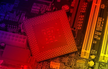 cpu pins and circuit mother board
