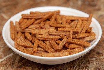Rusks in a plate on the table