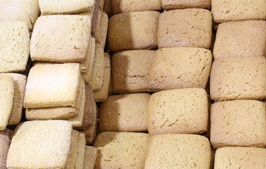 cookies made with special gluten-free flour also suitable for pe