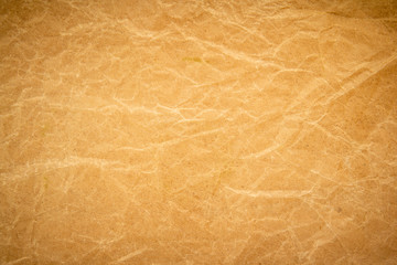 Brown wrinkle recycle paper background 