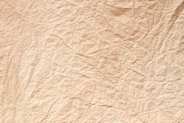 Brown wrinkle recycle paper background 