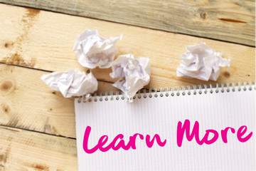 Word writing text Learn More. Business concept