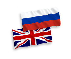 Great Britain and Russia flags