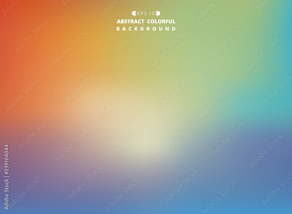 Poster abstract of colorful gradient mesh background.