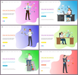 Online Business Workers in Digital Platform Set