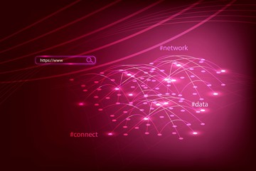 Obraz premium Abstract technology vector background. Global network, Internet, search